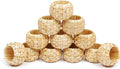 Natural Rattan Napkin Rings Set of 12 - Fancy Elegant Beautiful Decorative Napkin Holder for Dining Table Décor, Easter, Farmhouse, Dinner, Wedding, Family Gathering, Thanksgiving & Everyday Use