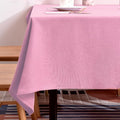 BALCONY & FALCON Table Cloth for 6 Foot Rectangle Tables – Waterproof, Wrinkle-Free Farmhouse Tablecloth for Dining, Kitchen, Wedding, Valentine，Baby Shower & Holiday Gatherings (Pink, 57" x 118")