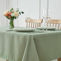 maxmill Square Jacquard Tablecloth Waterproof Spillproof Wrinkle Resistant Soft Weaved Design Table Cloth for Dinner and Party Washable Fabric Cover, Indoor Outdoor Use, 60 x 60 Inch, Sage Green