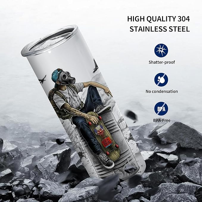 25 Pack Sublimation Tumblers Blank 20 oz Straight Skinny Tumbler with Stainless Steel Straws Rubber Bottom Individually Boxed Sublimation Cups Wholesale Blank White for DIY Craft