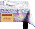 Maison d' Hermine Table Cloth Square Table 100% Cotton 54 x 54 Inches Tablecloth Reusable Decorative for Dining Room Farmhouse Home Valentines Day Decorations Spring Summer - Indian Floral