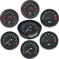 Car Speedometer Coasters Leather Round Drink Coasters 6 Pcs Set with Holderor for Cup Drink Coffee Table Bar Home Decor