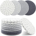 8 Pcs Drink Coasters, Minimalist Cotton Woven Coaster Set, 4 Colors Absorbent Coaster Protection Protection for Various Cups, Ideal for Coffee Tables and Home Decor Tabletop, 4.3 Inches