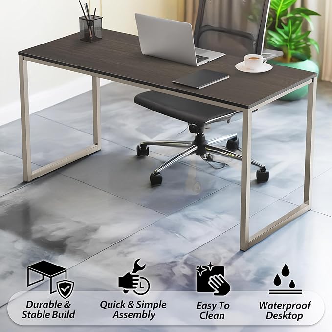 SHW Mission 40-Inch Home Office Computer Desk, Espresso