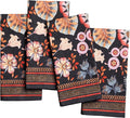 Maison d' Hermine Cloth Napkins Set of 4 100% Cotton Everyday Reusable Square Napkins Cloth Washable Dinner Wedding Restaurant Valentines Day Decorations Spring/Summer (Jacobean Florals, 18" x 18")