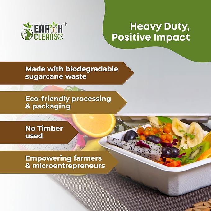 6 oz Paper Bowls [500 Pack] – Heavy-Duty Disposable Sugarcane Bowls, Made from Bagasse, Microwave & Leak-Resistant – Great for Cereal, Salad, Snacks, and Soups