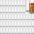 100 Pcs Shot Glasses Set 2.2 oz Mini Shot Cup Bulk, Clear Plastic Unbreakable Base Plastic Glass for Custom, Birthday Wedding Guest Gift (Tall)
