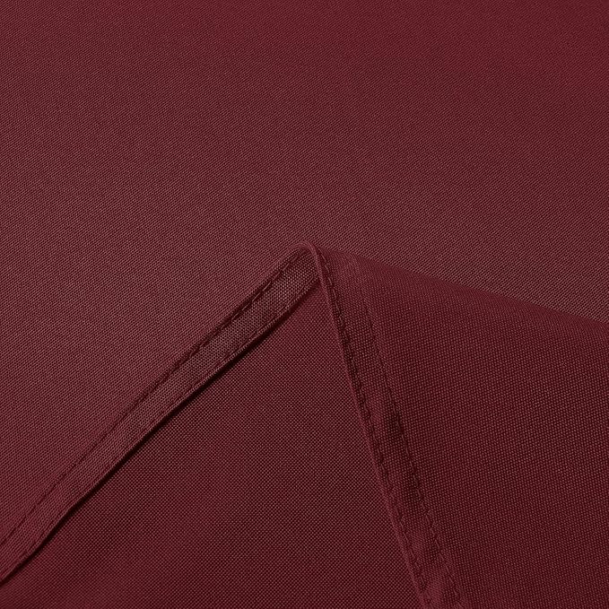 sancua Rectangle Tablecloth - 54 x 78 Inch - Stain and Wrinkle Resistant Washable Polyester Table Cloth, Decorative Fabric Table Cover for Dining Tables, Buffet Parties and Camping, Burgundy