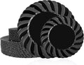 U-QE 60 Pcs Black Plastic Plates for Party – Black Plastic Disposable Heavy Duty – Include 30 10.25" Dinner & 30 7.25" Dessert Plate - Perfect for Parties, Weddings