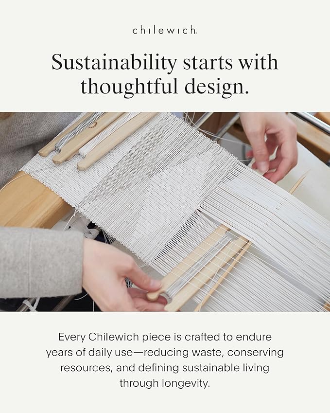 Chilewich Bamboo Placemats Set of 4 - Woven Rectangle Placemats - Reusable, Stain-Resistant, Indoor/Outdoor Tabletop Protection - 19" x 14" - Dune