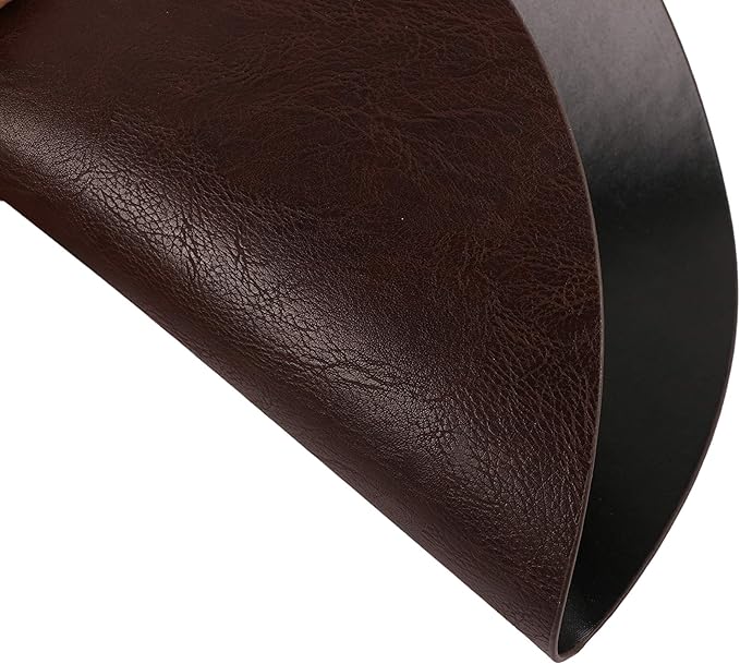 Embossed PU Leather Placemats, Waterproof Coffee Coasters, Kitchen Table Mats, Easy to Wipe Off for Dining Round Table