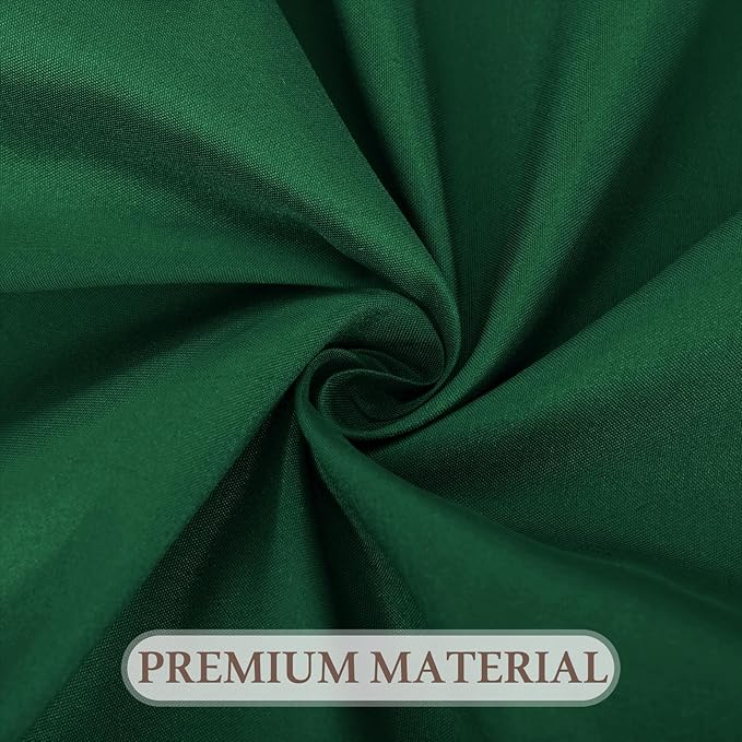 8 Pack Round Tablecloth 90 Inch Hunter Green Table Cloth for Round Tables, Washable Polyester Dark Green Table Cloth Stain and Wrinkle Resistant Decorative Table Cover for Wedding Party Dining Banquet