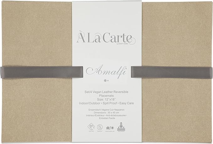 Placemats Set of 4 12" x 18" Heat-Resistant Table Mats for Dining Table Set for 4 Kitchen & Dining Room Decor Farmhouse, Boho, & Modern Style Easy to Clean, Durable & Stylish Table Decor