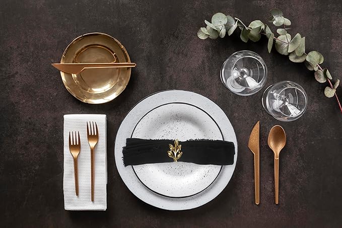 ACCENTHOME Black Cotton Linen Napkin Set of 12 18x18 inch Dinner Napkins - Washable Soft Premium Hotel Quality Reusable Hemmed Edges Napkins Perfect Table Linens for Family Dinners, Weddings