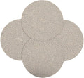 Set of 4 Round Woven Placemats,13.8 inch Plate Chargers Thick Place Mats Cotton Braided Tablemats Rattan Brown Table Mats Weave Placemats for Table Decoration