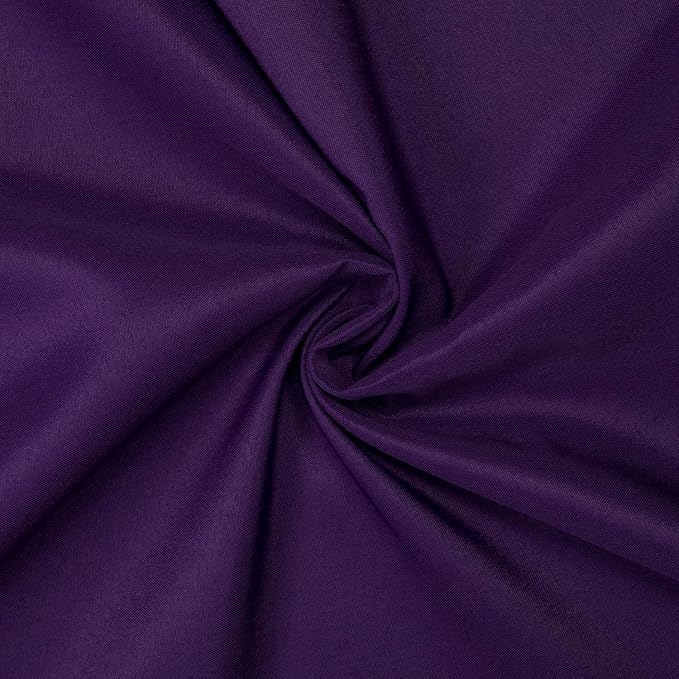 Gee Di Moda Round Tablecloth - 120 Inch Purple Round Table Cloth for 60 to 96 Inch Round Tables - Heavy Duty Washable Fabric - for Buffet Table, Holiday Party, Dinner, Wedding & Baby Shower