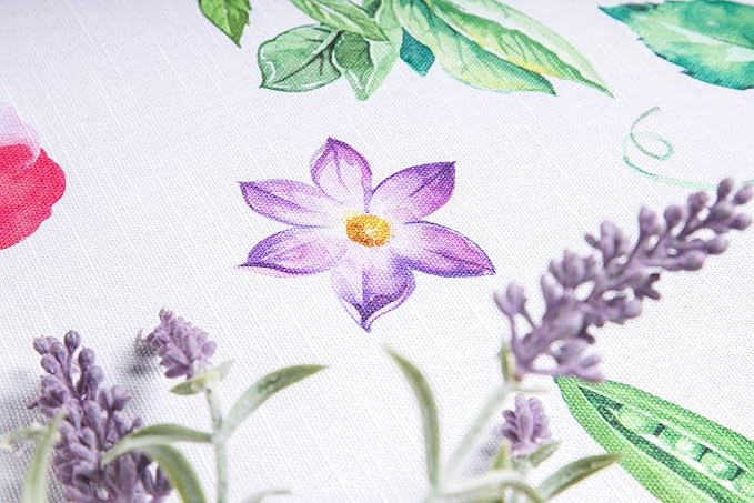 Maison d' Hermine Table Cloth Rectangle Table 100% Cotton 60 x 120 Inches Tablecloth Reusable Decorative for Dining Room Farmhouse Home Valentines Day Decorations Spring Summer - Giverny
