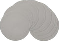 SHACOS Round Braided Placemats Set of 8 Washable Fabric Heat Resistant 15 inch Grey Round Table Mats for Dining Tables (Gray, 8)