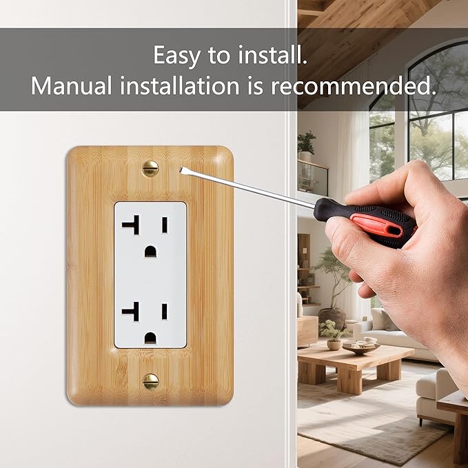 Wood Switch Plate Covers Decorative Outlet Covers Light Switch Cover Plate Single Decorator Wall Plate