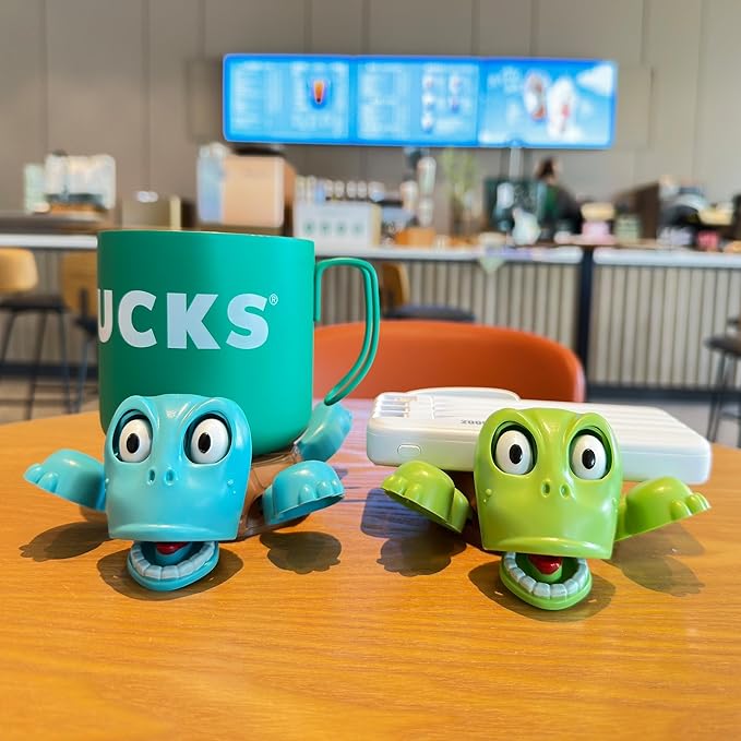 XYG® 2 PCs Turtle Coaster, 3D Printed Funny Tea Coasters with Funny Expression, Turtle Cup Holder, Insulated Drink Mat Wine Coffee Glasses Home Decor & Kitchen Accessories, Gag Gift for Tortoise Lover