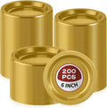 Zopeal 500 Pcs Gold Plastic Dessert Plates 6 Inch Round Gold Disposable Plates Heavy Duty Wedding Dinner Tableware for Birthday Party Dinner Picnic Salad, Appetizer Party Supplies