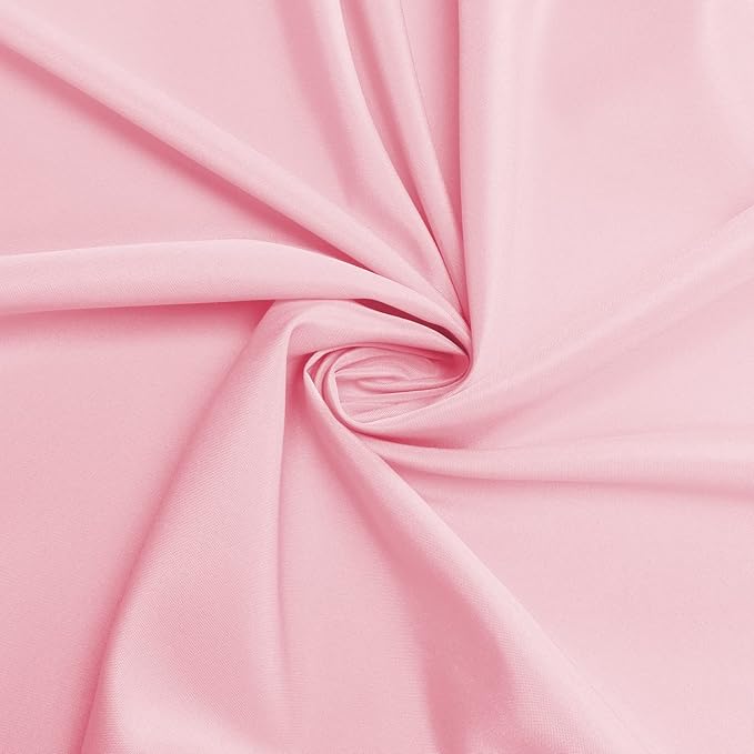 sancua Rectangle Tablecloth - 60 x 60 Inch - Stain and Wrinkle Resistant Washable Polyester Table Cloth, Decorative Fabric Table Cover for Dining Tables, Buffet Parties and Camping, Pink