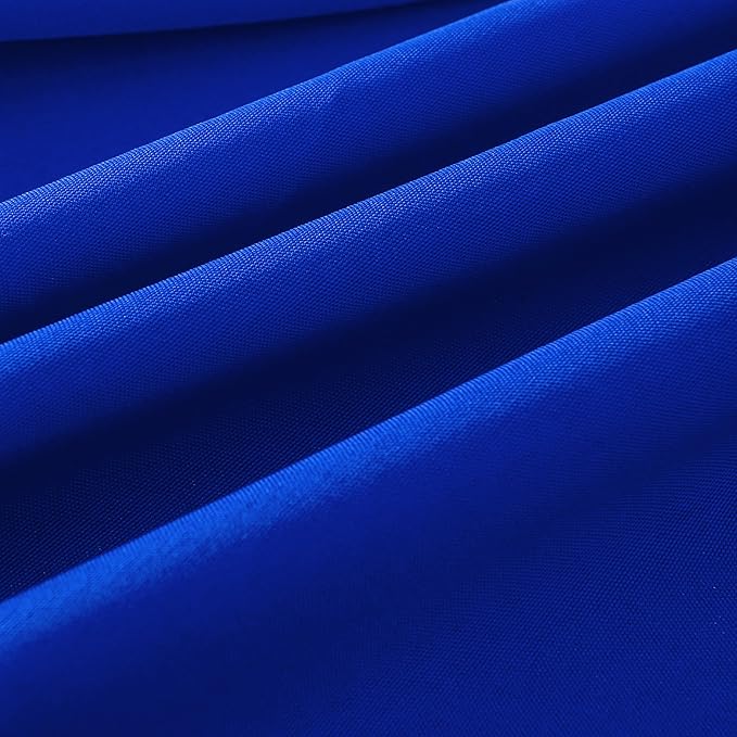 2-Pack 60x60 inch Royal Blue Table Cloths, Solid Stain and Wrinkle Resistant Tablecloth, Premium Plain Weave Polyester Fabric Rectangle Table Linen Covers for Hotel, Banquet