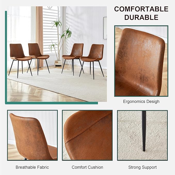Extendable Dining Table Set for 8, 55"–71" Modern Wood Kitchen Table with 8 Upholstered Chairs, Space-Saving for Living Room Apartment, Sturdy & Comfortable, Easy Assembly