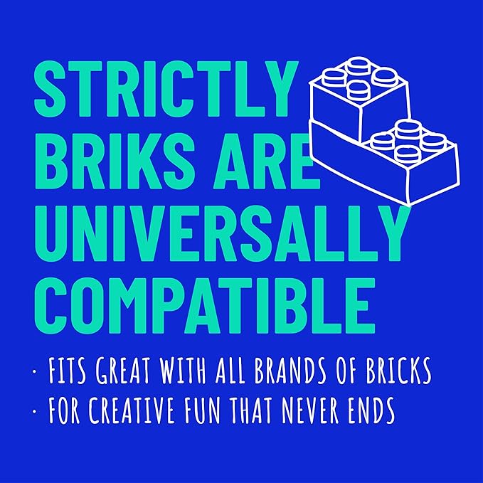 Strictly Briks Stackable Baseplates - 12 Pack 10"x10", 32x32 Studs, Compatible with Lego for Building City Scenes, Foundation, Displays Bricks on Play Table, Kids Easter Gift, Nature