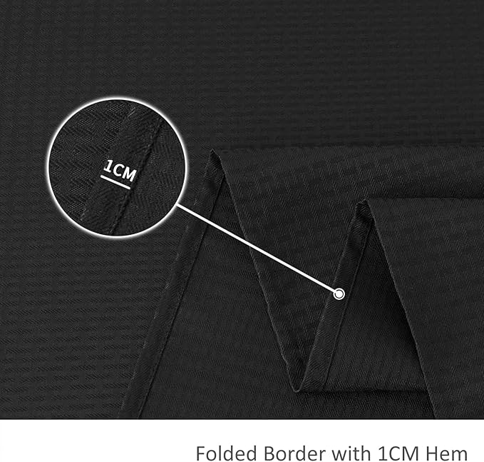 maxmill Weaved Texture Tablecloth Water Resistance Antiwrinkle Spillproof Soft Washable Table Cloth for Dining Room, Buffet Banquet Parties Holiday Dinner, Rectangular 60 x 108 Inch, Black