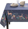 Maison d' Hermine Table Cloth Rectangle Table 100% Cotton 54 x 72 Inches Fall Tablecloth Reusable Everyday Use for Thanksgiving Christmas Decorations Dining Farmhouse Party (Christmas Joy)