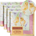 Maison d' Hermine Cloth Napkins Set of 4 100% Cotton Everyday Reusable Square Napkins Cloth Washable Dinner Party Wedding Restaurant Valentines Day Decorations Spring/Summer (Easter Zest, 20" x 20")