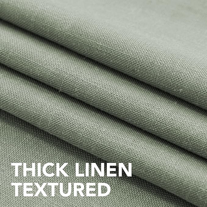 H.VERSAILTEX Linen Table Cloths Rectangle 60 x 104 Inch Premium Tablecloth Spill-Proof Waterproof Table Cover for Dining Buffet Feature Extra Soft and Thick Fabric Wrinkle Free, Sage