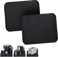 Heat Resistant Appliance Mat, Black, Non-Slip Kitchen Counter Protector, Large Size for Coffee Maker, Blender, Air Fryer (2, 15 * 18)