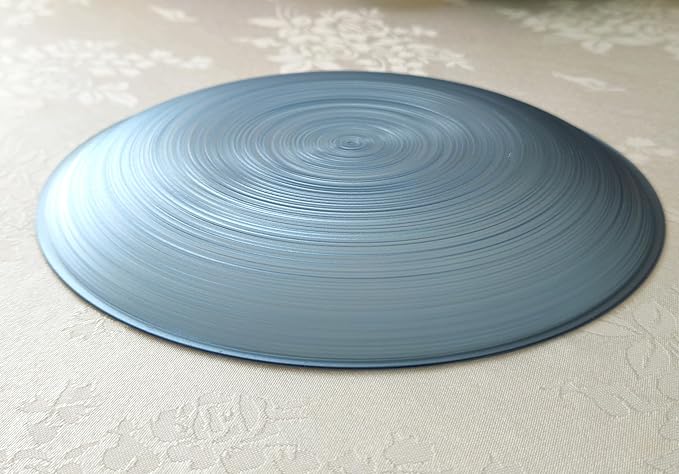 " OCCASIONS " 240 Plates Pack,(120 Guests) Premium Wedding Party Disposable Plastic Plates Set -120 x 10'' Dinner + 120 x 7'' Salad/Dessert (Belize in Blue & Gold)
