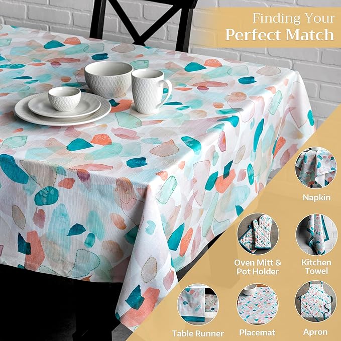 Maison d' Hermine Table Cloth Rectangle Table 100% Cotton 60 x 90 Inches Tablecloth Reusable Decorative for Dining Room Farmhouse Home Valentines Day Decorations Spring Summer - Summer Picnic