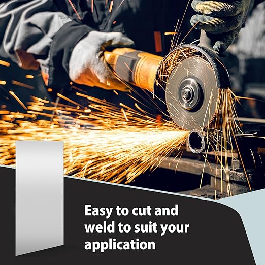 24 x 48 Inch 16 Gauge Mild Steel Sheet Metal Plate, Square Weldable Carbon Cold Rolled Panels for Industrial DIY Welding, Craft Use Accessories, Easy Formability Smooth Surface