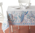 Maison d' Hermine Premium Table Cloth Rectangle Table 100% Combed Cotton 140 x 70 Inches Tablecloth Reusable Decorative for Dining Room, Farmhouse, Party, Festive & Wedding - Peacock Utopia - Orginal
