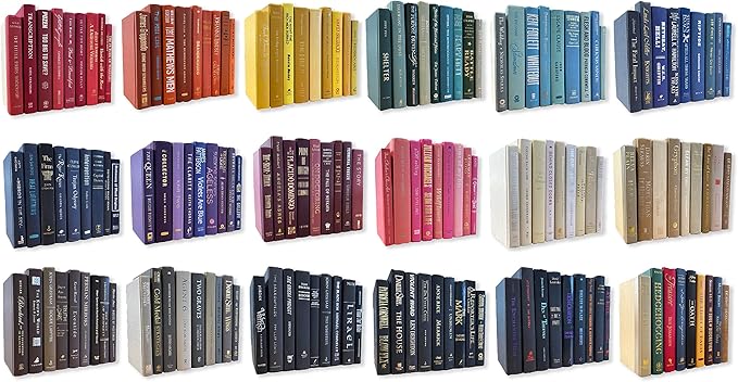 Real Books by Color® (Set of 3, Custom) Decorative Bookshelf Home Decor Shelf Styling Photo Prop