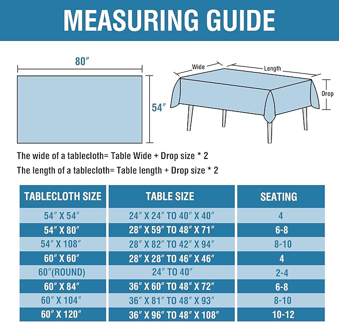 H.VERSAILTEX Linen Textured Table Cloths 54 x 80 Inch Premium Solid Tablecloth Spill-Proof Waterproof Table Cover for Dining Buffet Feature Extra Soft and Thick Fabric Wrinkle Free, Teal