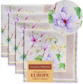 Maison d' Hermine Cloth Napkins Set of 4 100% Cotton Everyday Reusable Square Napkins Cloth Washable Dinner Wedding Restaurant Valentines Day Decorations Spring/Summer (Magnolia Mornings, 20" x 20")