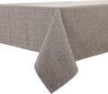 BALCONY & FALCON Square Tablecloth - Small Waterproof Table Cloth, Wrinkle Resistant Table Cover Linen Fabric Tablecloths for Dining Kitchen Wedding and Outdoor Decoration (Taupe Gray, 47"x47")