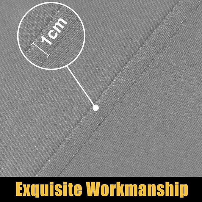 Smiry Rectangle Picnic Table Cloth, Waterproof Elastic Fitted Tablecloths for 5 Foot Tables, Washable Polyester Table Cover for Camping, Indoor and Outdoor (Grey, 36"x60")