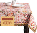 Maison d' Hermine Table Cloth Rectangle Table 100% Cotton 70 x 108 Inches Fall Tablecloth Reusable Everyday Use for Thanksgiving Christmas Decorations Dining Farmhouse Party (Damask)