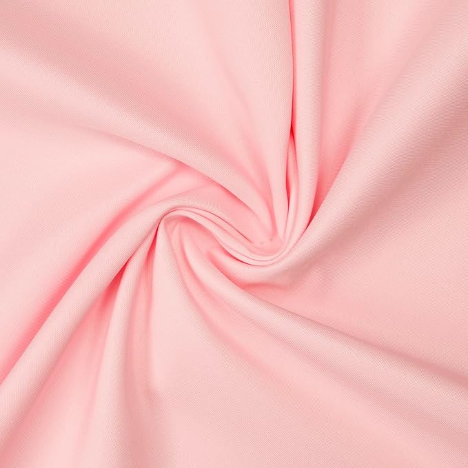 Gee Di Moda Cloth Napkins - 17 x 17 Inch Pink Dinner Napkins - Set of 12 Soft & Absorbent Washable Fabric Cloth Table Napkins with Hemmed Edges for Hotel Restaurant, Holiday Parties & Wedding