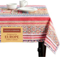 Maison d' Hermine Table Cloth Rectangle Table 100% Cotton 70 x 108 Inches Fall Tablecloth Reusable Everyday Use for Thanksgiving Christmas Decorations Dining Farmhouse Party (Ispahan)