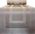 PIGCHCY 72 inches Table Runner,Table Centerpiece, Heat Resistant Vinyl Woven Washable Table Mats Sets (Champagne)
