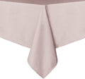 sancua Square Tablecloth - 60 x 60 Inch - Stain and Wrinkle Resistant Washable Polyester Table Cloth, Decorative Fabric Table Cover for Dining Tables, Buffet Parties and Camping, Blush