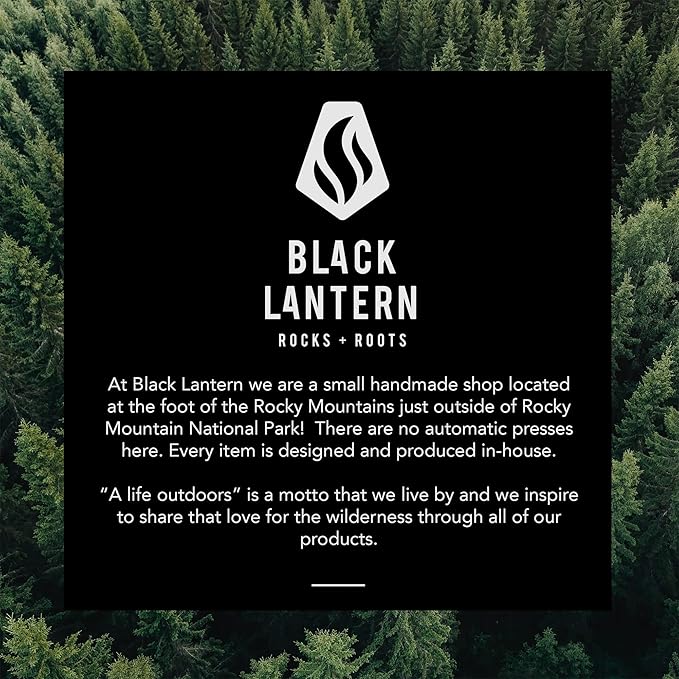 Black Lantern Whiskey Glass Set of 2 - Hunting Landscape Rock Glasses 11oz. Old Fashioned Glassware Set