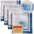 Maison d' Hermine Cloth Napkins Set of 4 100% Cotton Everyday Reusable Square Napkins Cloth Washable Dinner Party Wedding Restaurant Valentines Day Decorations Spring/Summer (Poisson, 20" x 20")